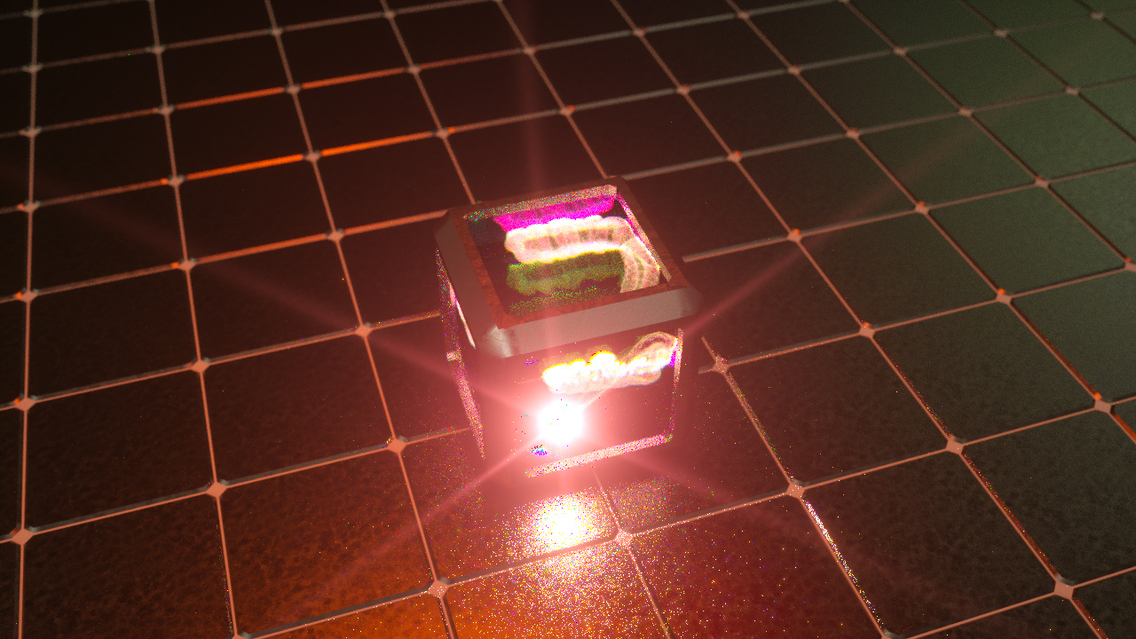 c4d特效能量方块动画