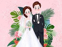 婚礼插画