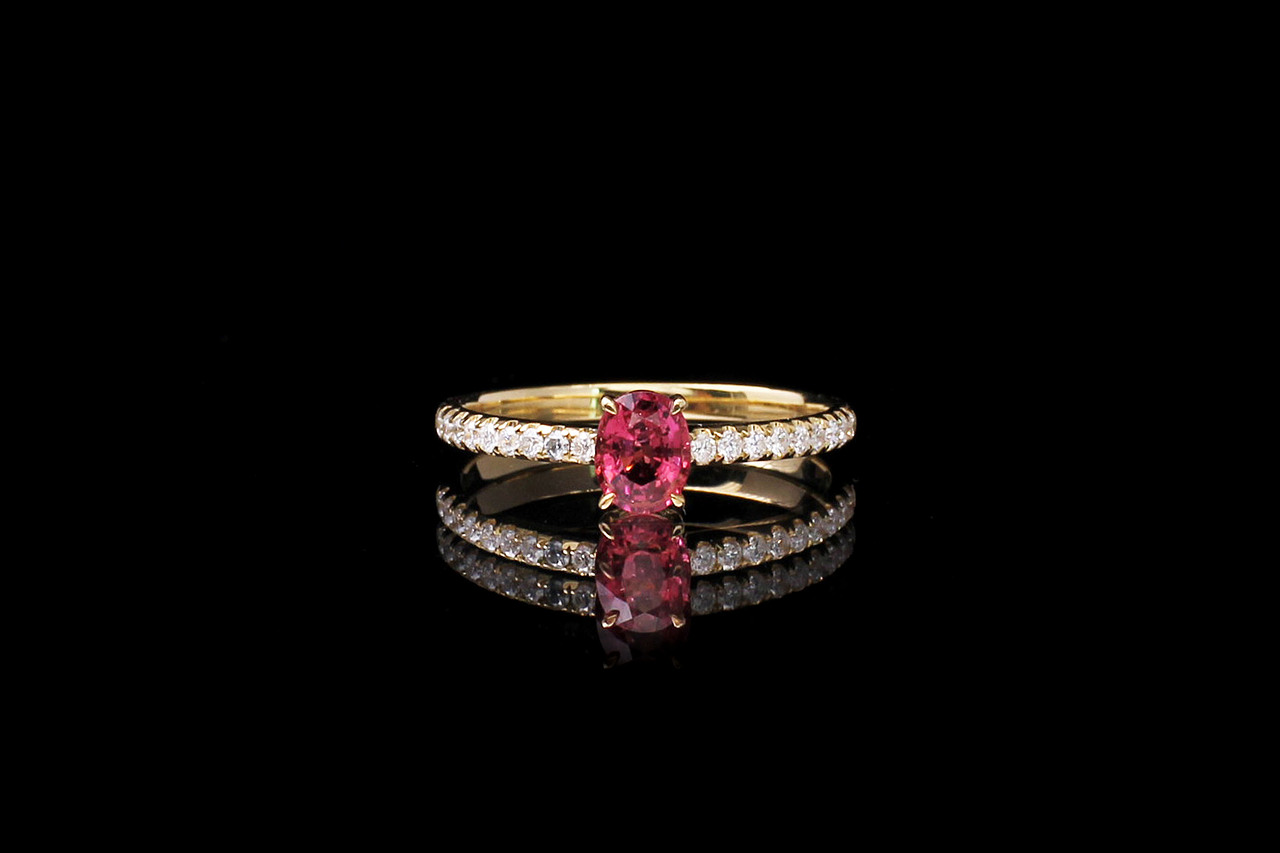 珠宝摄影 蓝宝石 彩色宝石 K金 戒指 吊坠 原图微调亮