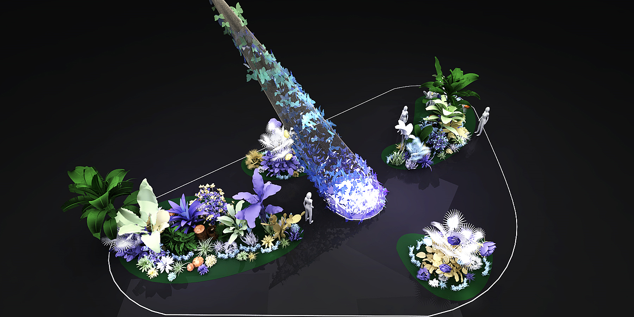 春季美陈（图ZMjMwMzE1MTk2） - 展陈设计 - 站酷设计师拾玖楠原创素材 - 站酷ZCOOL