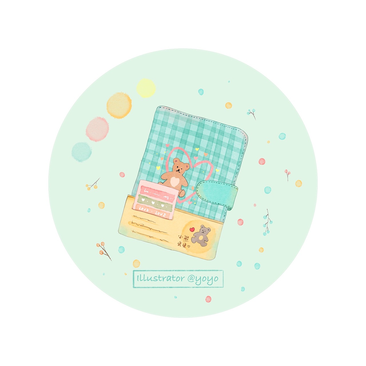 一组小清新插画（图ZMjE0NzM3MDk2） - 创作习作 - 站酷设计师YoYo_ing原创素材 - 站酷ZCOOL