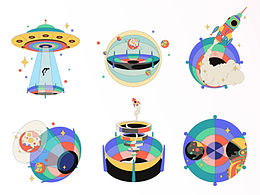 中国天眼矢量icon