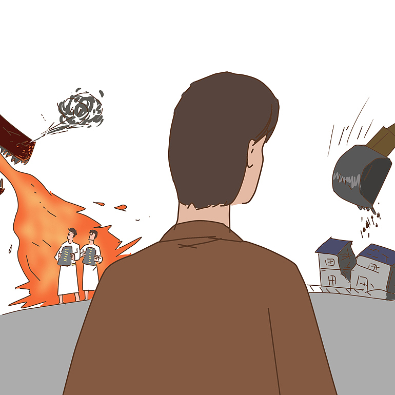 这里要拆迁了（图ZMjI4NzM3MzQ0） - 短篇/格漫 - 站酷设计师Petersong0517原创素材 - 站酷ZCOOL