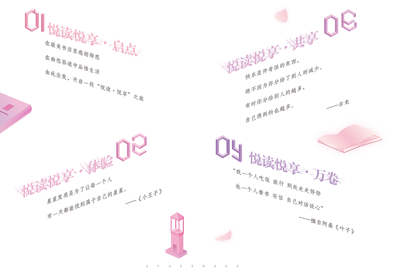 阅读活动画册封面封底目录设计（图ZMTc1ODUwMzMy） - 书籍/画册 - 站酷设计师cratynana原创素材 - 站酷ZCOOL