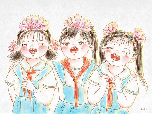 致童年·六一儿童节|绘画过程