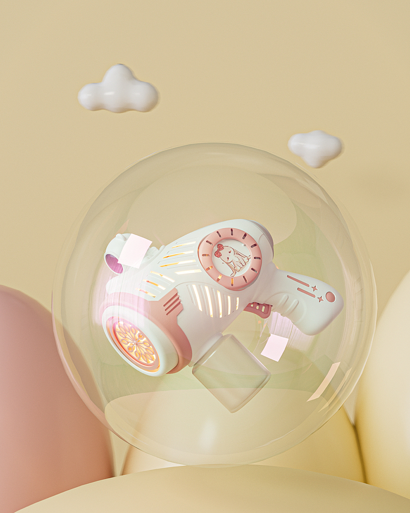 三维可爱泡泡机