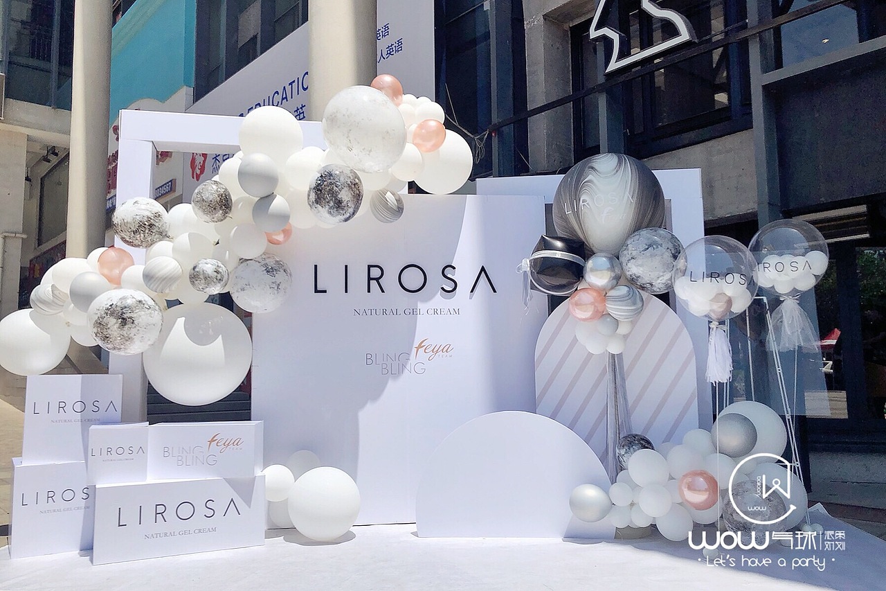 LIROSA| 白灰系气球party（图ZMTY5MjI2ODU2） - 舞台美术 - 站酷设计师MYD派对設計美学原创素材 - 站酷ZCOOL