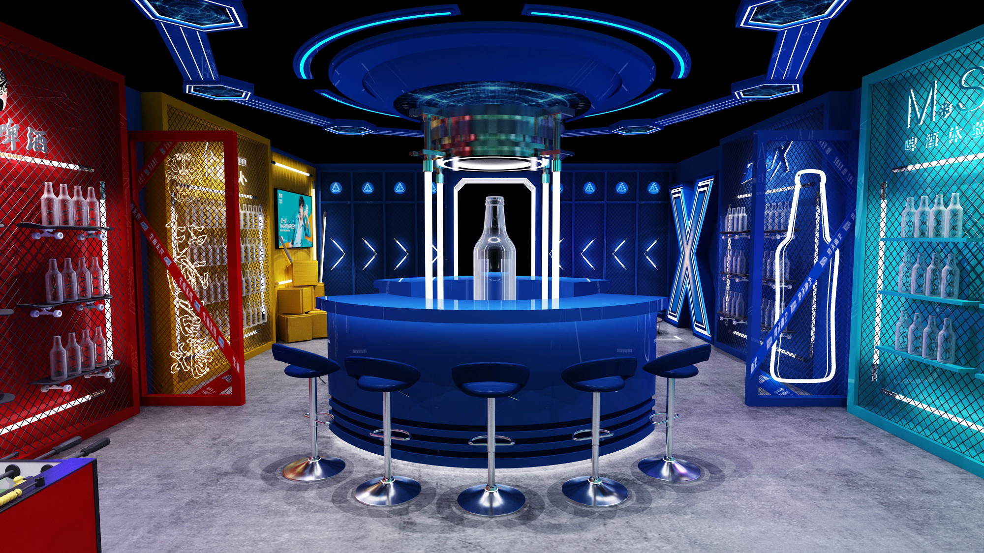 superx雪花啤酒快闪店/工装门店