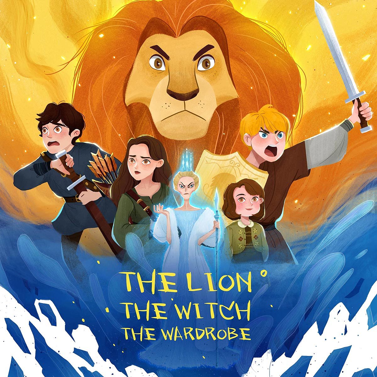 举报8分享原创作品插画儿童插画纳尼亚传奇儿童插画封面魔法故事girl