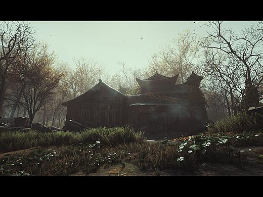 【UE4】古风聚义庄场景练习~~~（游戏场景）