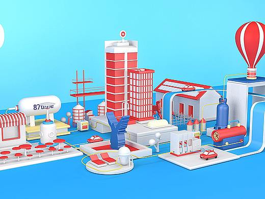 C4D-工厂（个人主页-ZMzg2MTMyMTY=） - 场景 - 站酷设计师王慧1993原创素材 - 站酷ZCOOL