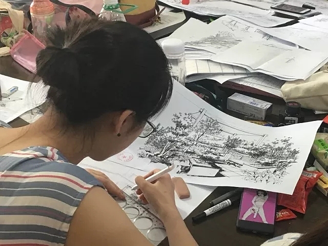 汉武手绘 环艺 建筑 规划 平面 动画 数码 工业设计手绘培训