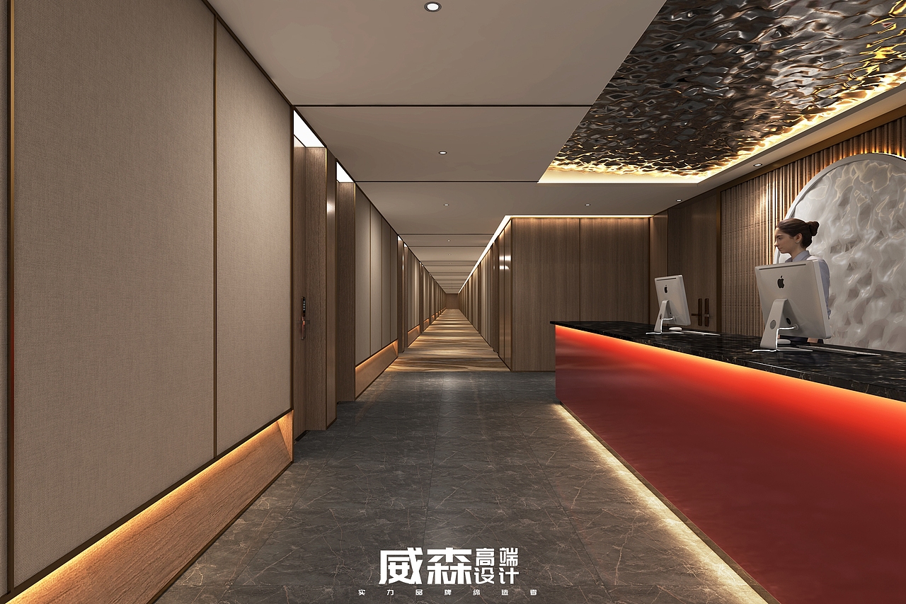 工装：酒店前台大厅（图ZMjI4MzQwNjI0） - 家装设计 - 站酷设计师VS18656027090原创素材 - 站酷ZCOOL