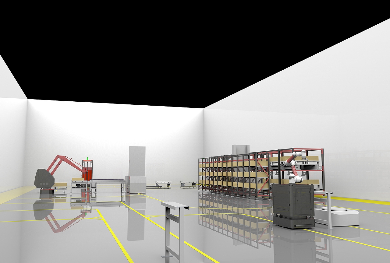 工业机器人智能工厂展示车间