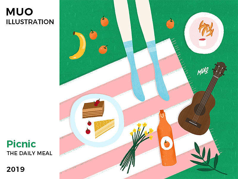每日饮食-食物插画系列（图ZMTQ1NDM1MjUy） - 商业插画 - 站酷设计师Muo_原创素材 - 站酷ZCOOL