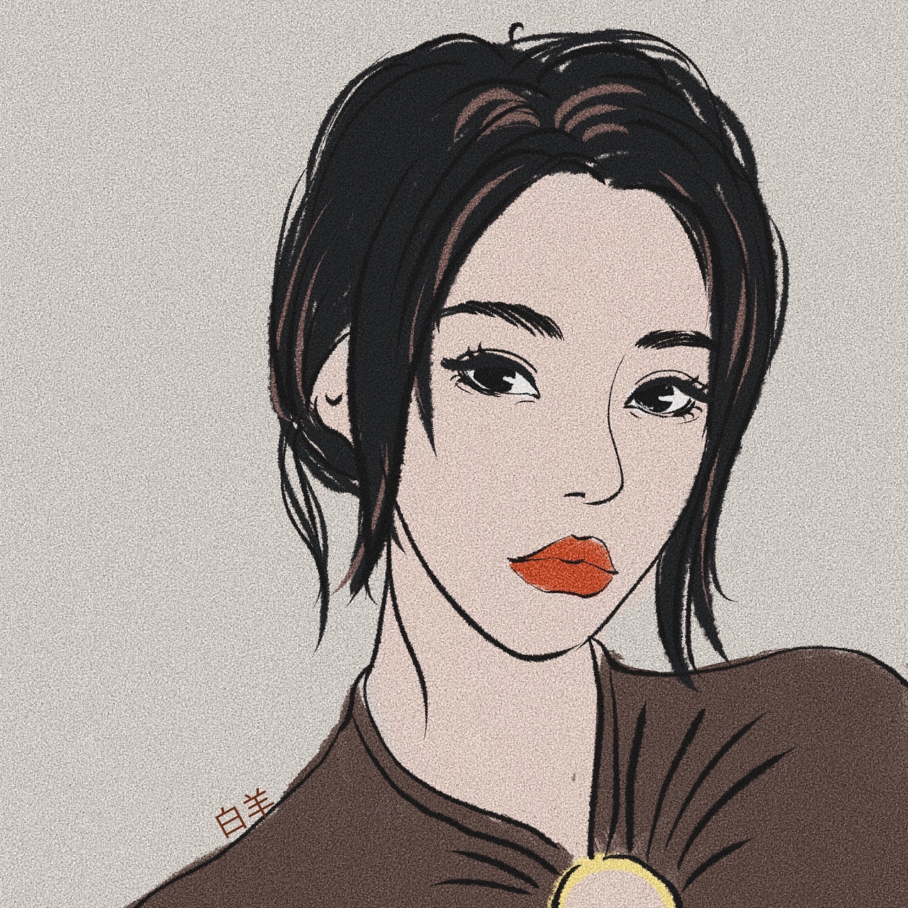 复古磨砂风头像