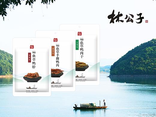 包装设计 | 蛹虫草鸭肉系列-风景版