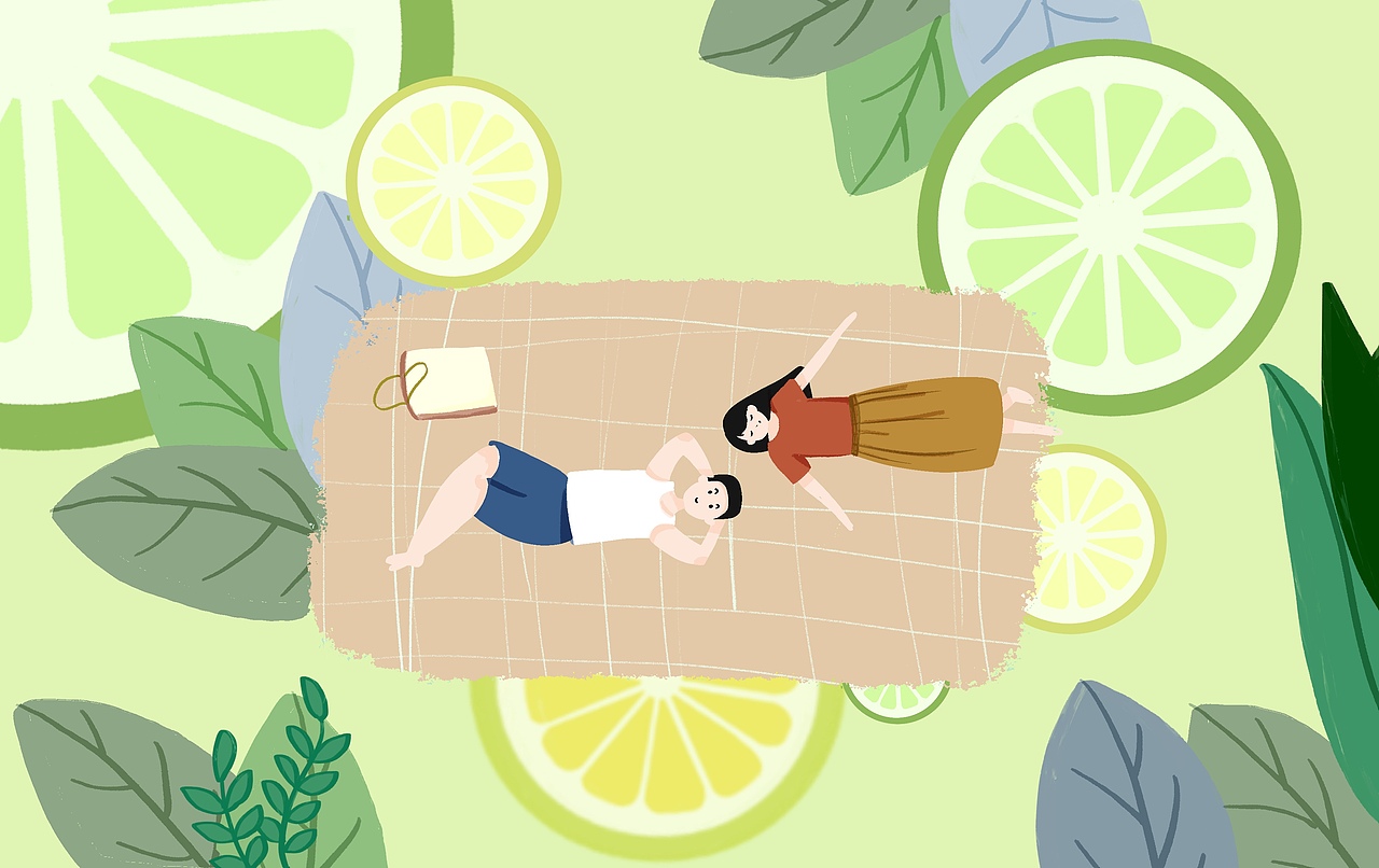 清凉夏季（图ZMjA4NjM4OTIw） - 儿童插画 - 站酷设计师YuYo鹿鸣原创素材 - 站酷ZCOOL