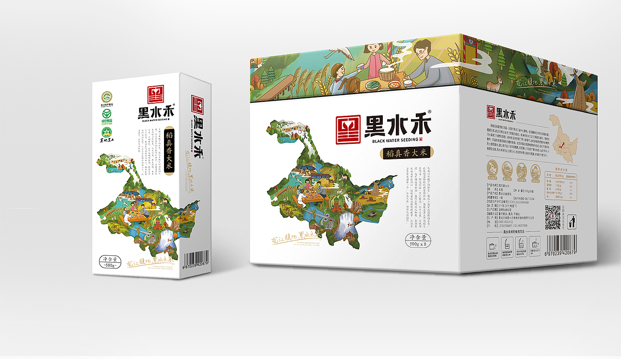 黑水禾——龙江腹地 黑水禾米（图ZMjM5MjY0NjUy） - 品牌 - 站酷设计师缤策原创素材 - 站酷ZCOOL