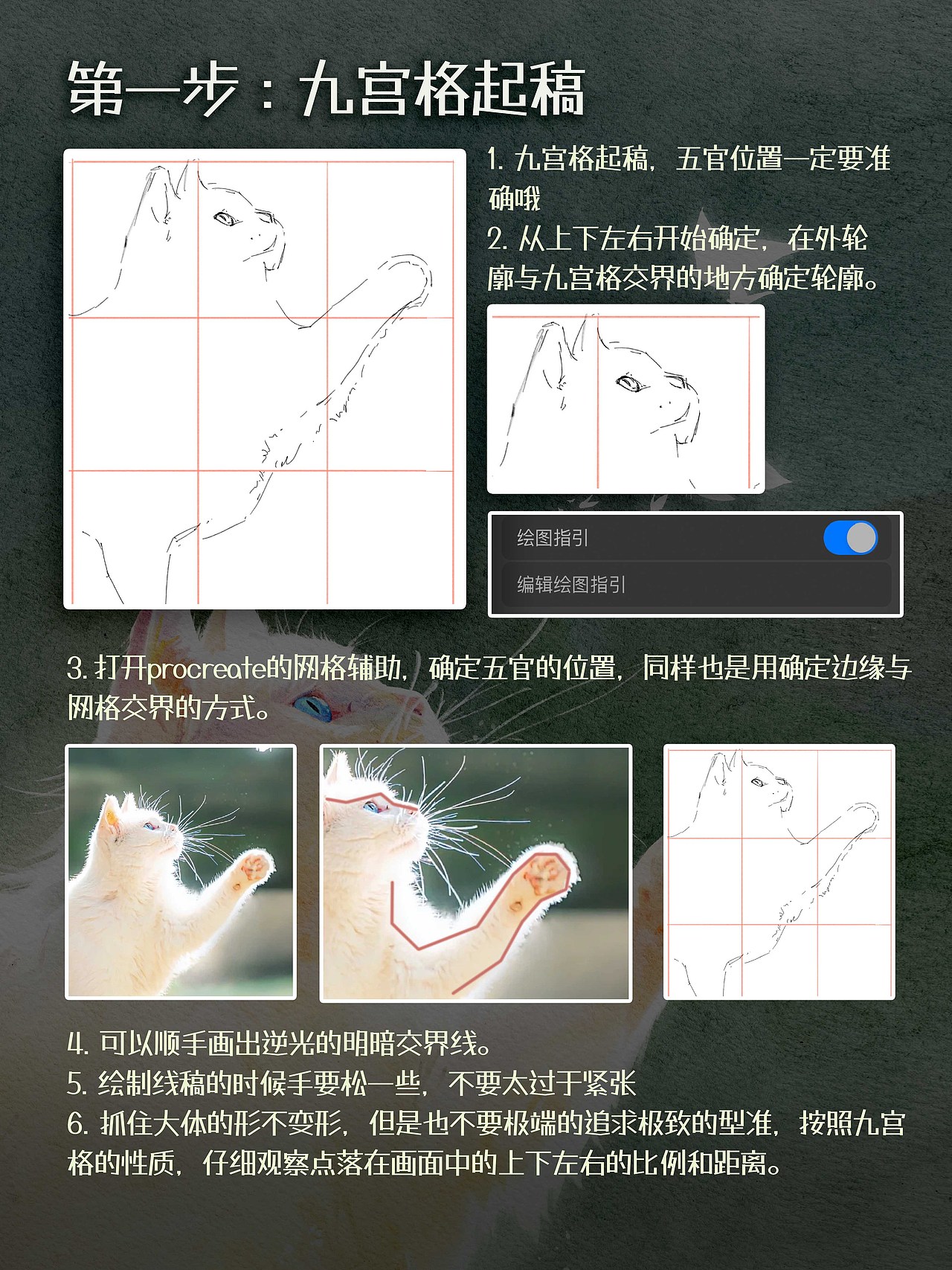 逆光猫咪水彩9图教程（图ZMzIxNjgwMDAw） - 艺术插画 - 站酷设计师天青盐原创素材 - 站酷ZCOOL