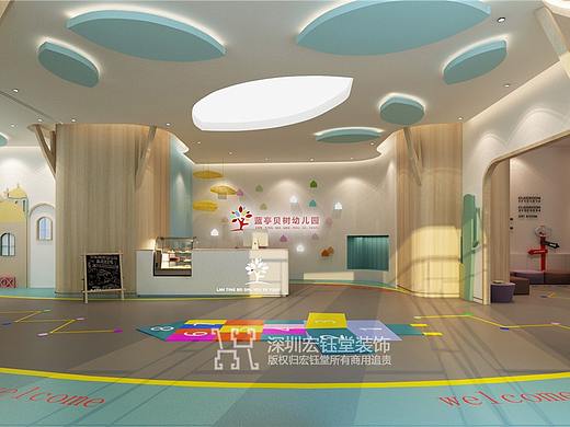 郑州幼儿园装修哪家好-郑州蓝亭贝树高端幼儿园装修图