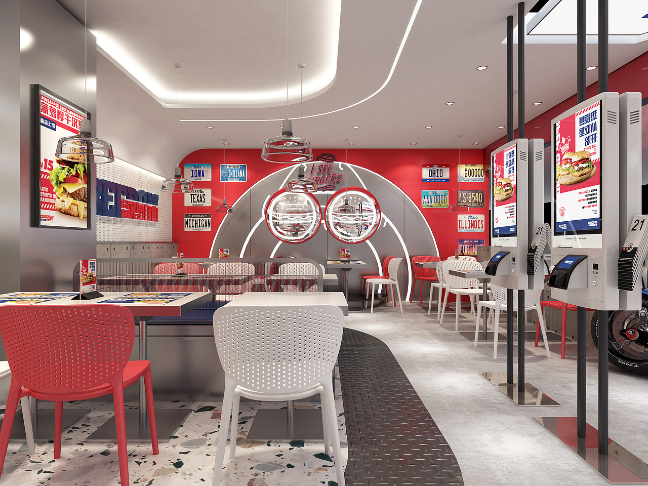 给你汉堡自由。---酷约翰。汉堡吐司炸鸡。