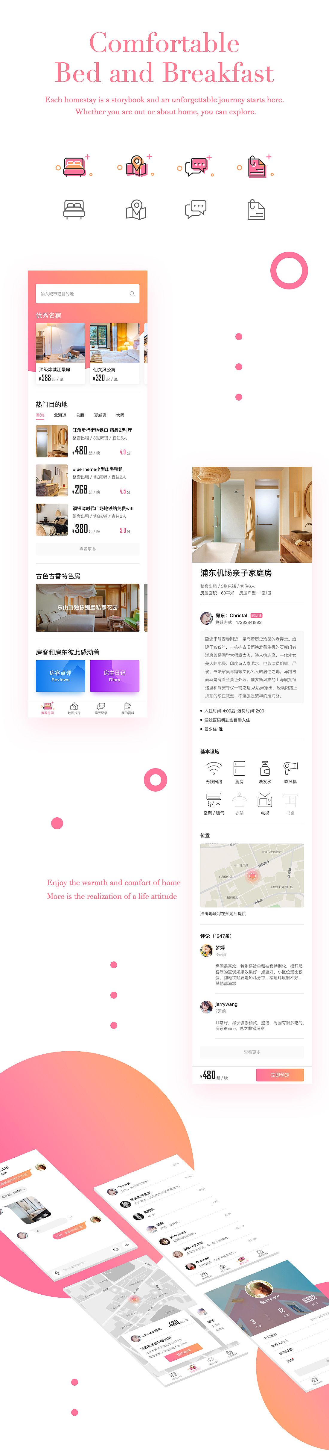 民宿UI设计（图ZMTEyNzMzNjM2） - APP界面 - 站酷设计师约翰尼小燕原创素材 - 站酷ZCOOL