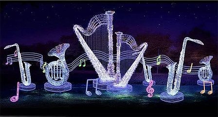 灯光展览方案布置场地报价大型灯光道具制作厂家