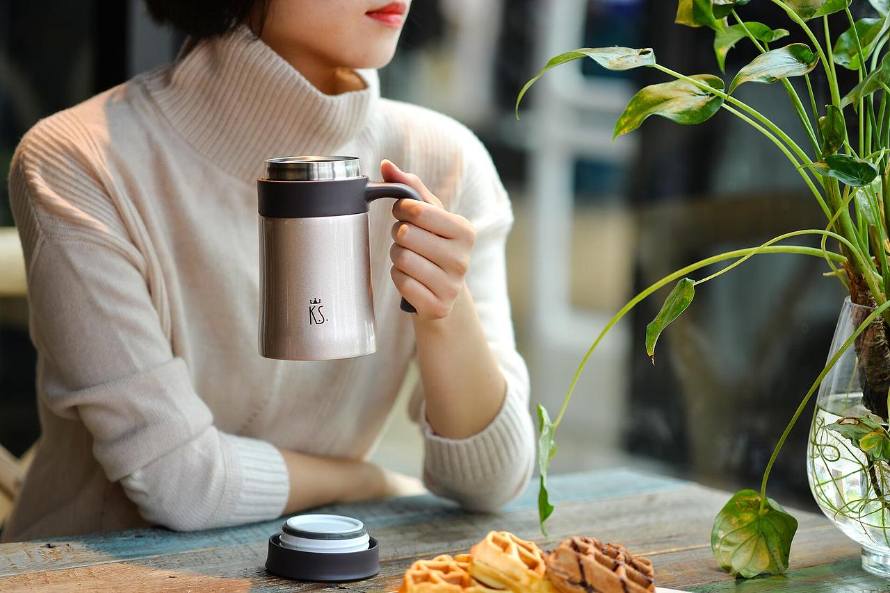 乐道视觉保温壶水杯日式水壶拍摄