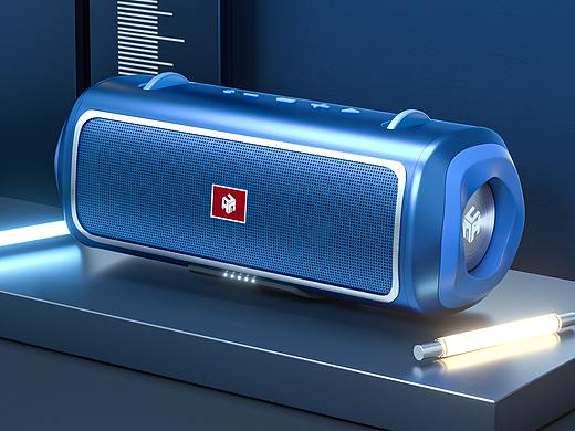 音响产品详情页(C4D建模-OC渲染)