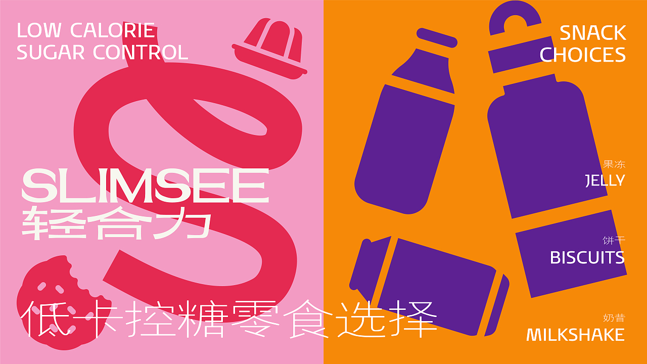 「 轻合力SLIMSEE」品牌设计——S级低卡控糖轻体验