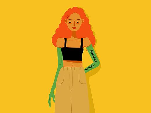 每日穿搭4（个人主页-ZMzc2Nzk2MjQ=） - 创作习作 - 站酷设计师别理这个双马尾原创素材 - 站酷ZCOOL