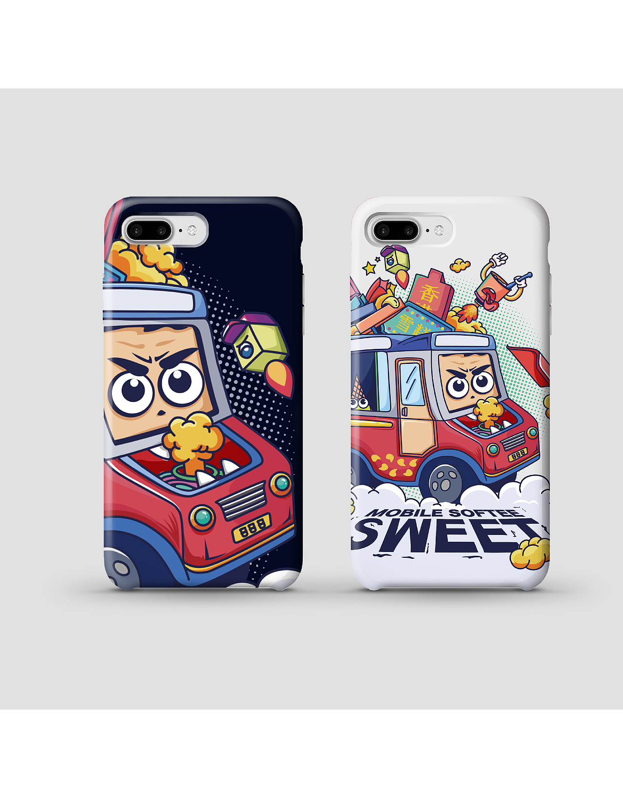 暴走的雪糕车（图ZMTk5MDc3ODAw） - 商业插画 - 站酷设计师Garin的私人基地原创素材 - 站酷ZCOOL