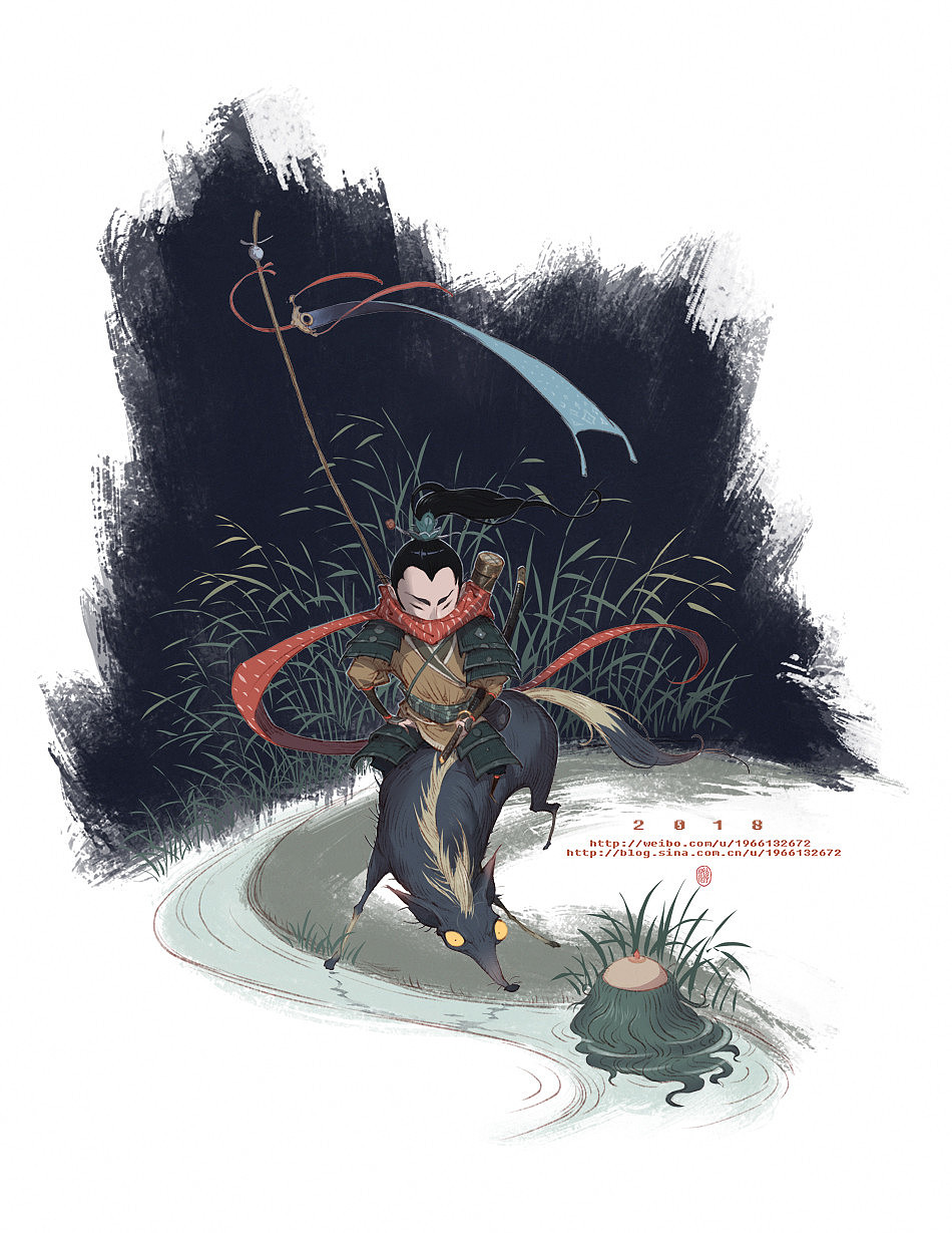 中国风插画（图ZMTUyMzI0NTIw） - 创作习作 - 站酷设计师反战狸安原创素材 - 站酷ZCOOL