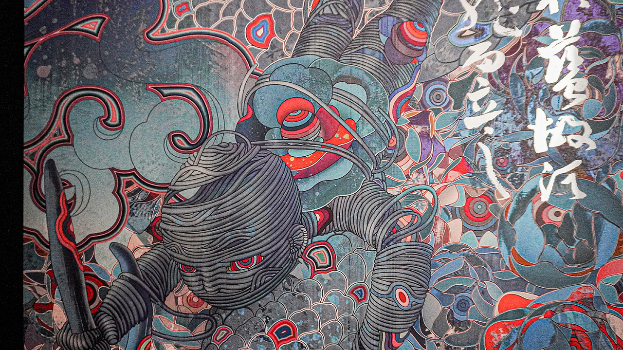 涅盘蓝东方美学佛教哲学绘画作品