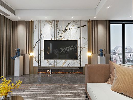 龙湖新江与城天越联排装修,天古装饰21周年庆预定会