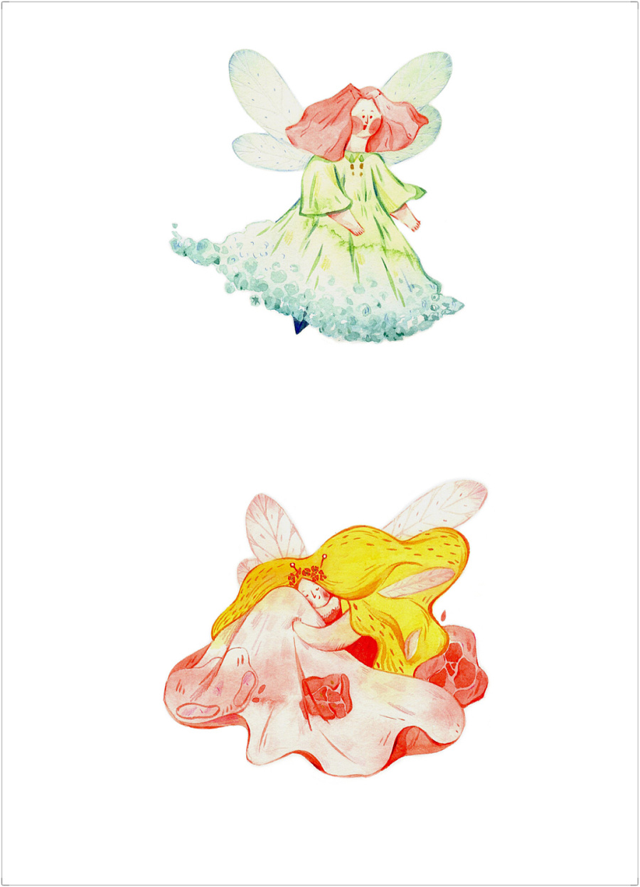 《绘心》植物人设|商业插画|插画|阿修wenzi - 原创设计作品 - 站酷