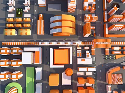 C4D 城市圈儿
