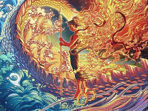 饭制海报《哪吒魔童降世》