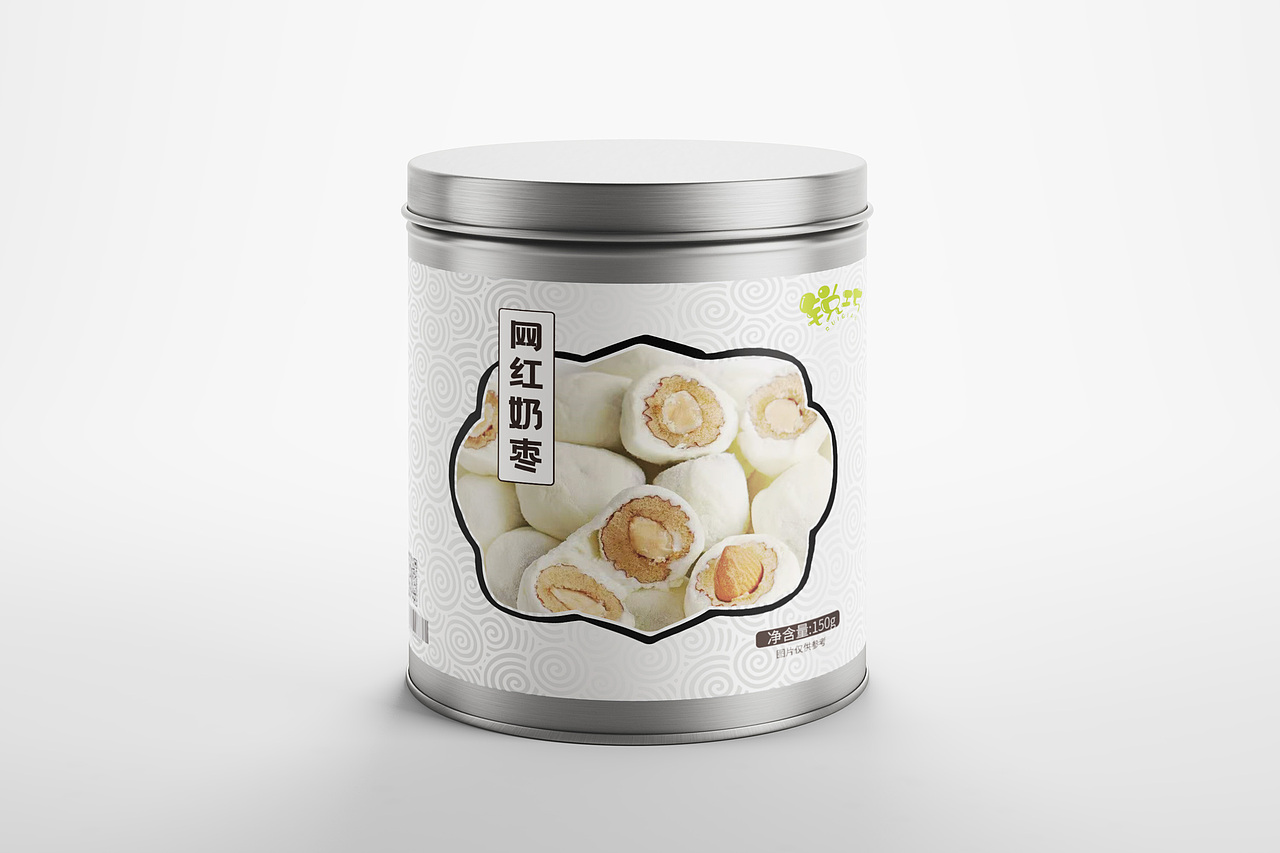 奶枣罐子包装