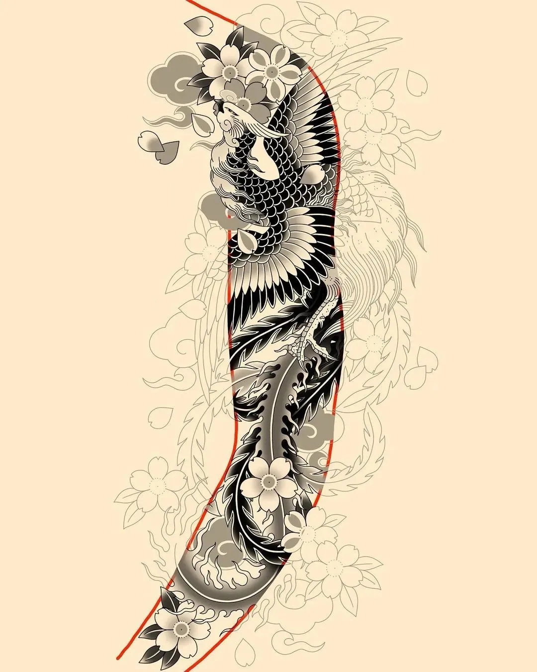 小腿鲤鱼纹身_上海纹身 上海纹身店 上海由龙纹身2号工作室