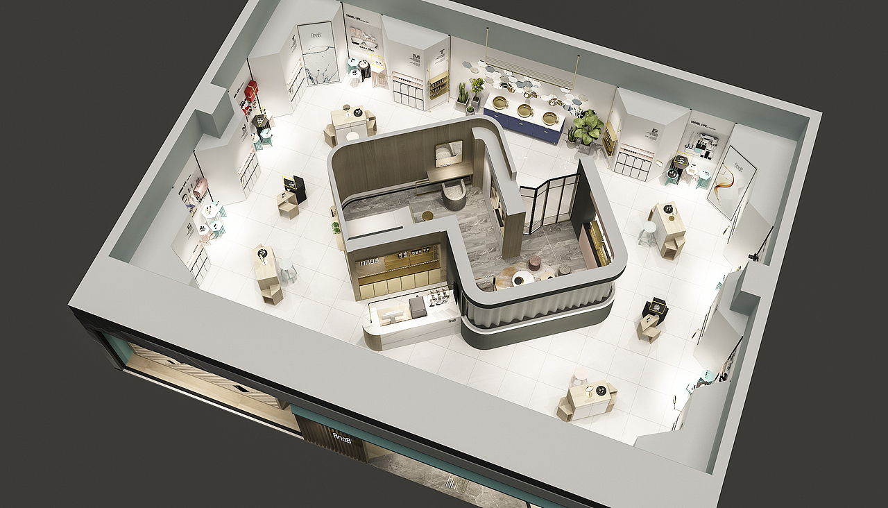 養(yǎng)膚護膚館×SMOO I 美容店鋪設(shè)計（圖ZMjc2NDgxNzg0） - 其他空間 - 站酷設(shè)計師Armin阿民原創(chuàng)素材 - 站酷ZCOOL