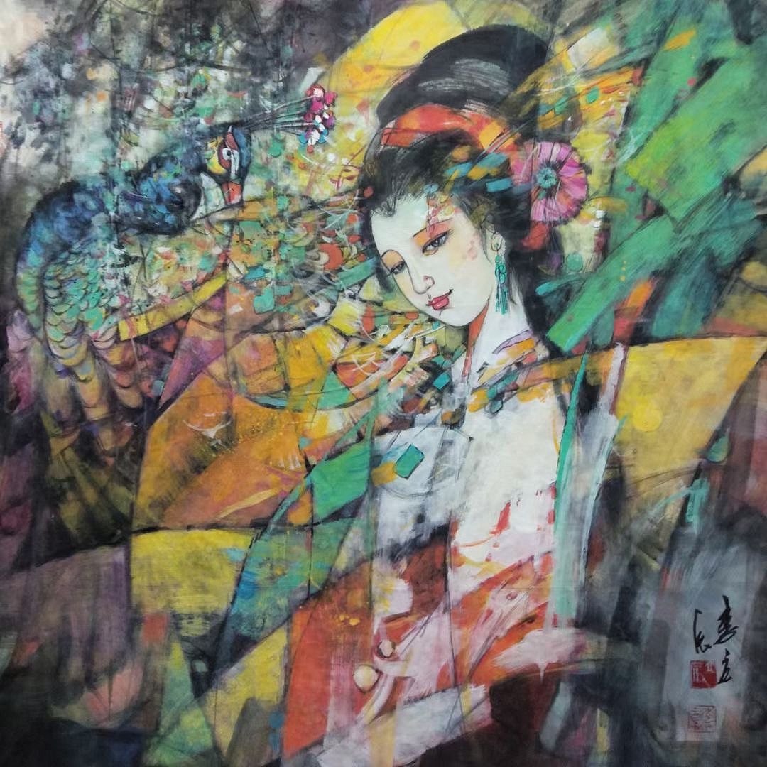 李立辰国画人物