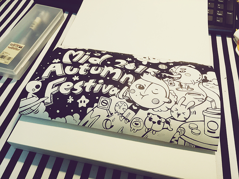 Mid Autumn Festival /（图ZMzQ0MjA2MTY=） - 新锐潮流插画 - 站酷设计师Danson东子原创素材 - 站酷ZCOOL