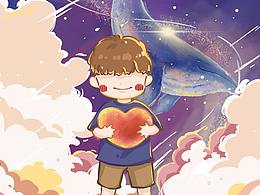 原創(chuàng)插畫 | 裹著心的光