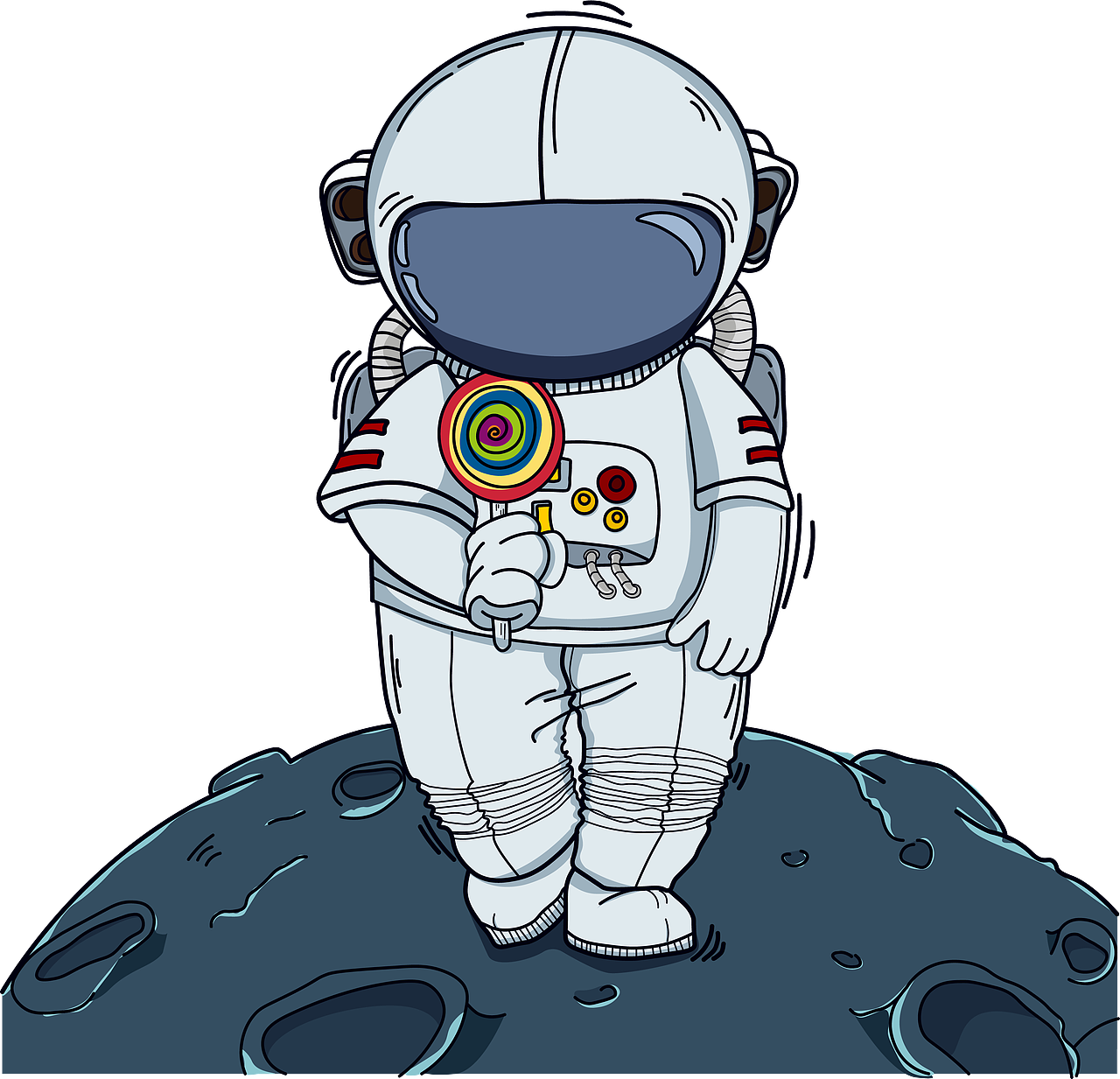 拿棒棒糖的宇航员（图ZMTkwNTgzNDcy） - 商业插画 - 站酷设计师ouryinghui原创素材 - 站酷ZCOOL