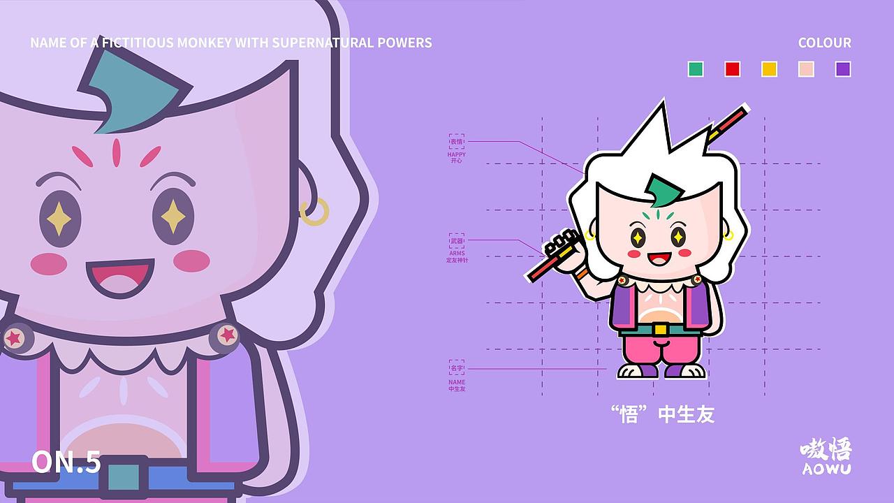 《嗷悟AaoWu》IP形象设计（图ZMzAyNjg1MDAw） - IP形象 - 站酷设计师大王嘟嘟原创素材 - 站酷ZCOOL