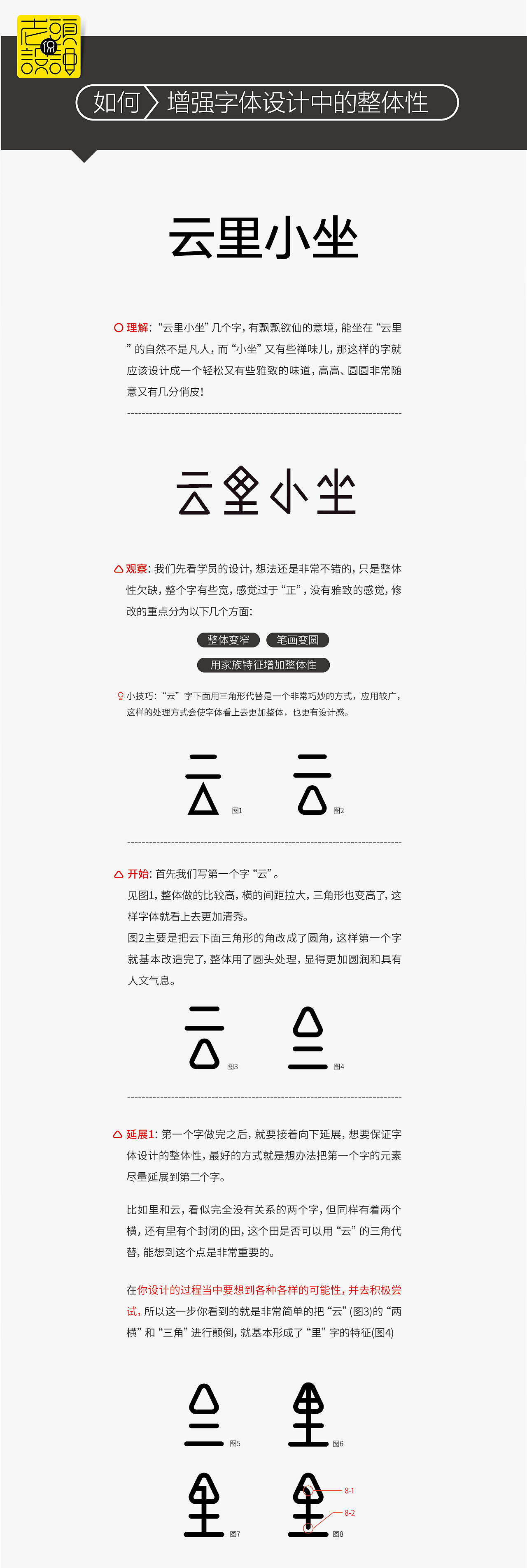 老头侃设计-如何增强字体设计中的整体性（图ZMTAyMjU0MzE2） - 字体/字形 - 站酷设计师开心老头原创素材 - 站酷ZCOOL