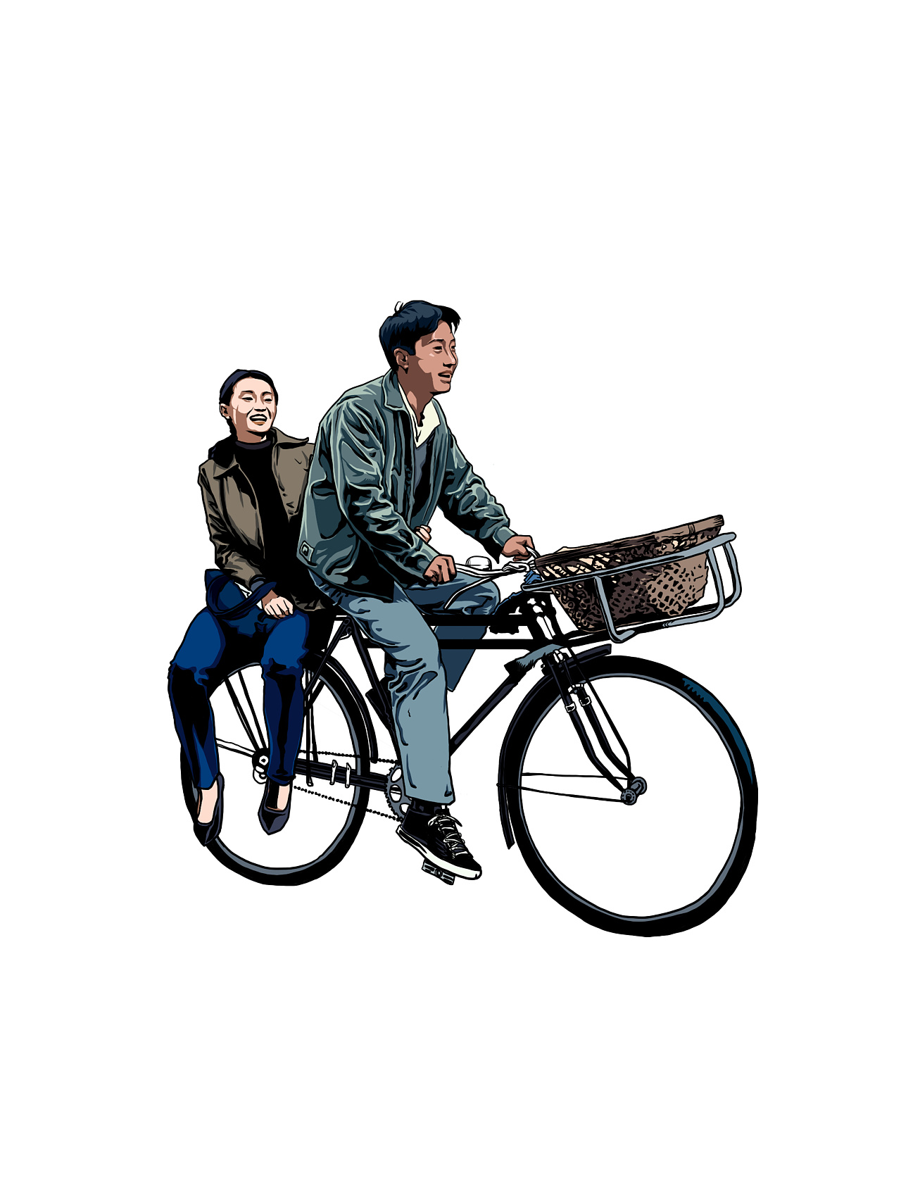 手绘电影海报甜蜜蜜