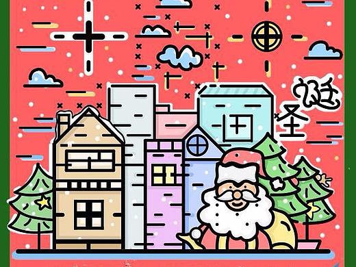 创意圣诞二维码贺卡~